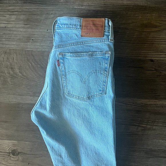 Levi's 501 S Skinny Light Wash Jeans Size 27 - Picture 2 of 3